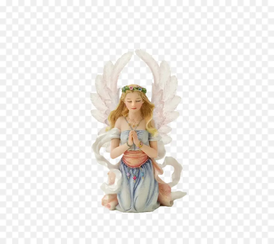 Estatuilla De ángel，Orando PNG