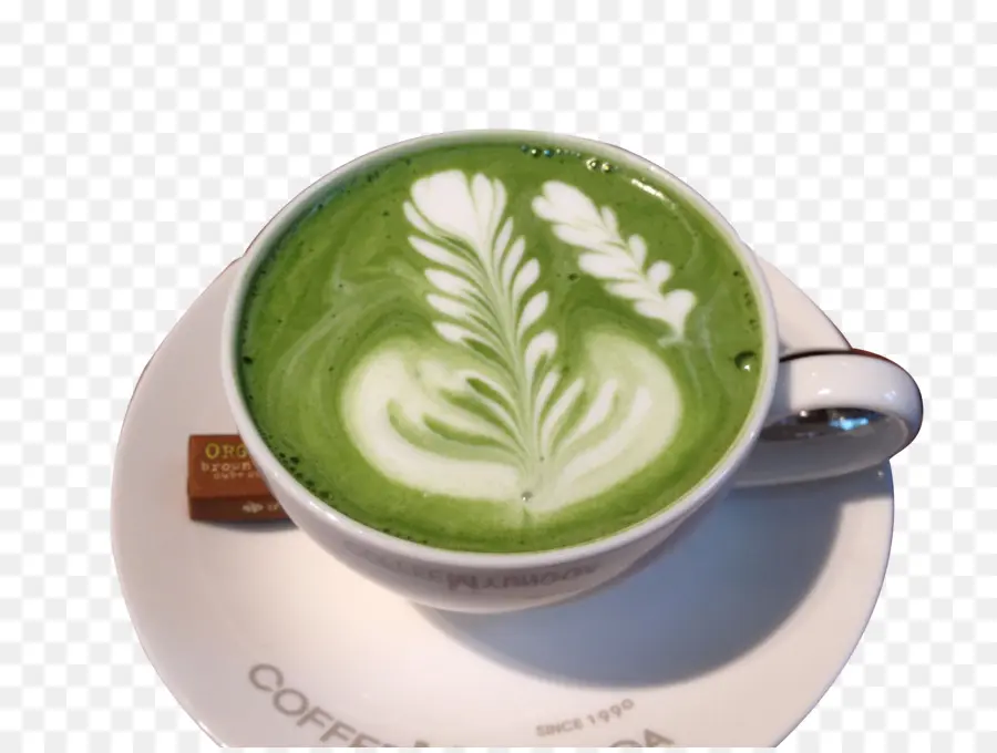 Matcha Latte Verde，Bebida PNG