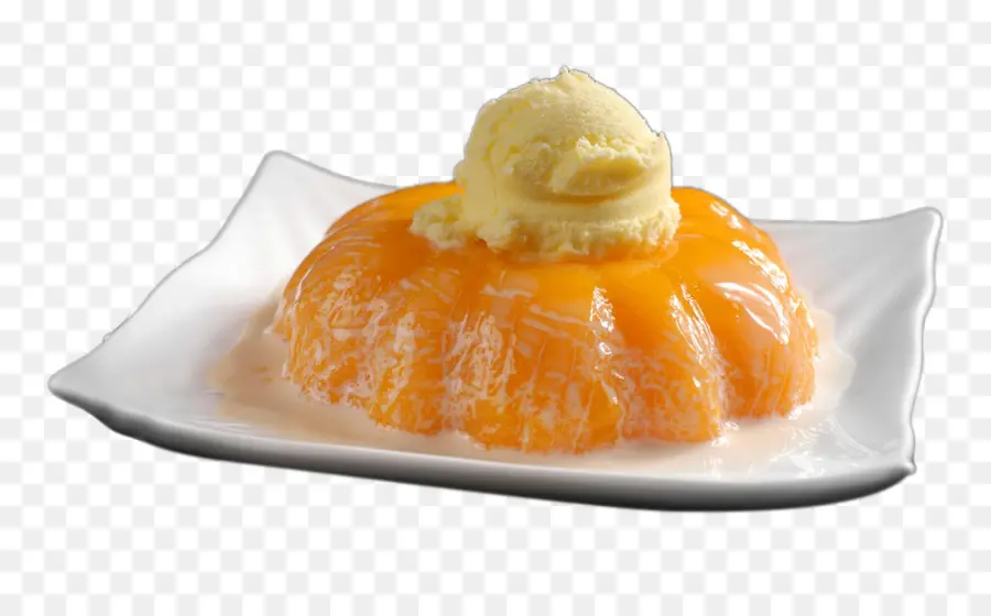 Postre Con Helado，Naranja PNG