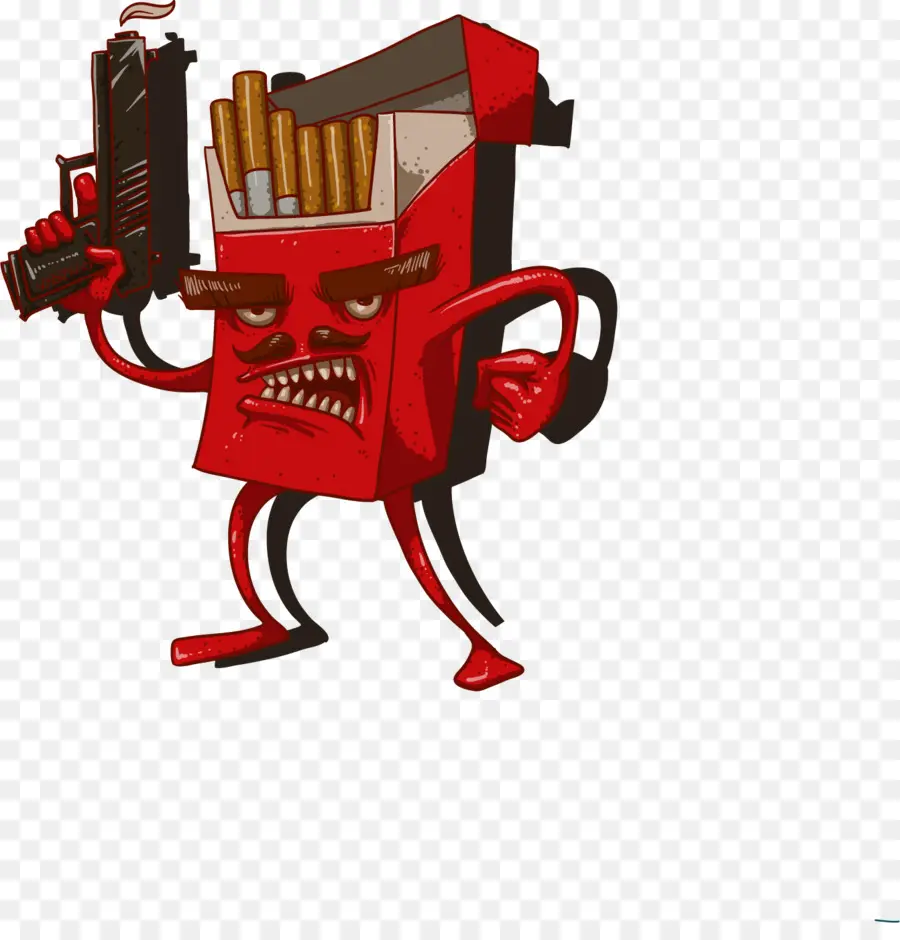 Paquete De Cigarrillos，Dibujos Animados PNG