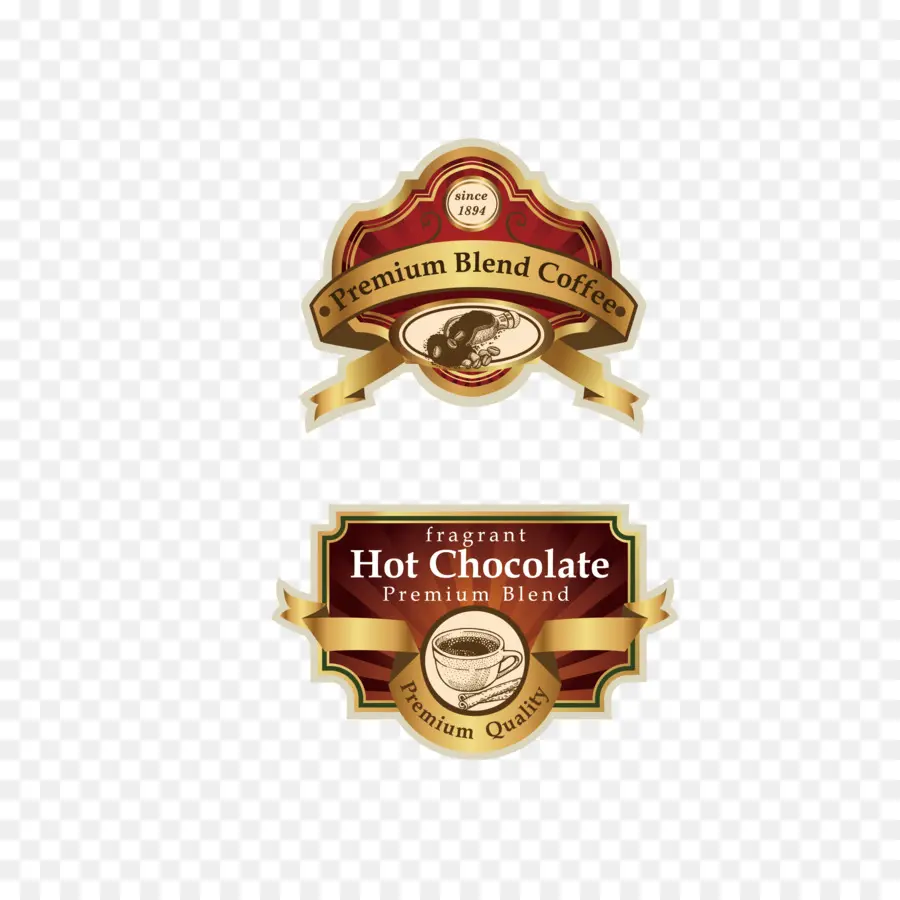 Etiquetas De Café Y Chocolate，De Primera Calidad PNG