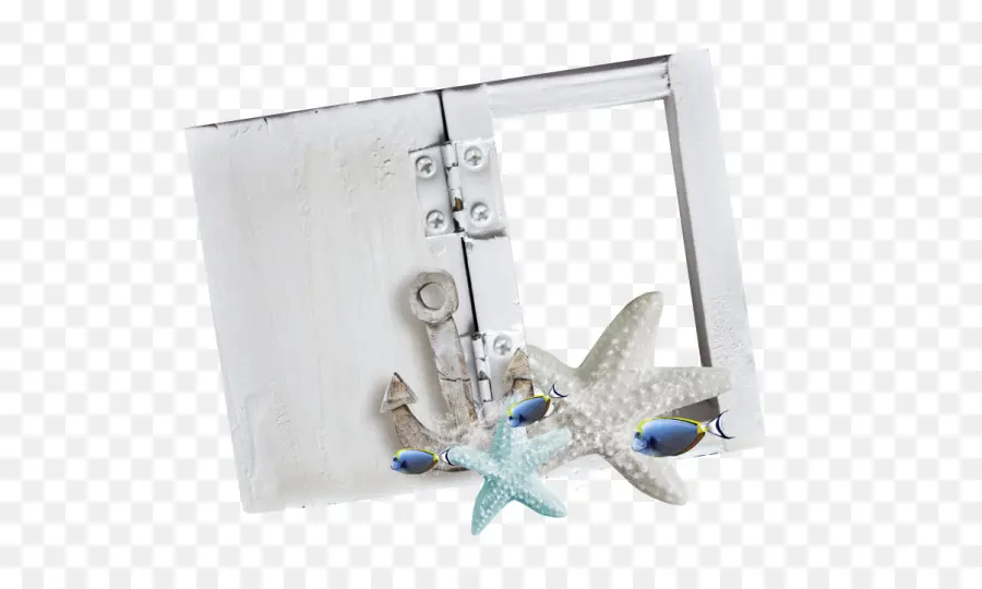 Ancla Y Estrella De Mar，Marco PNG