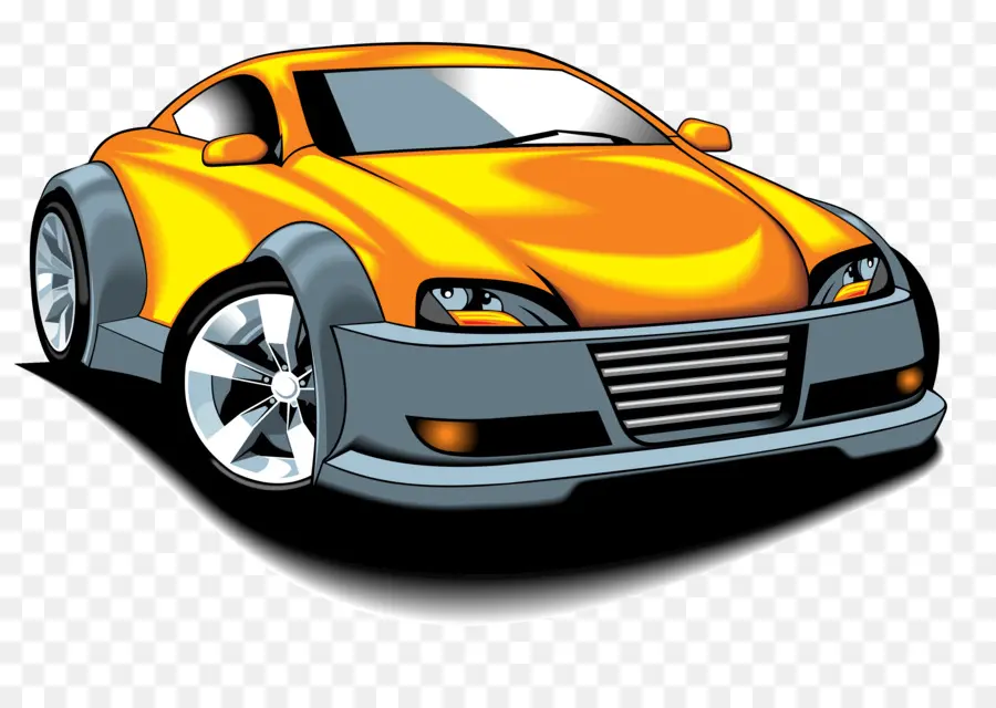 Coche Amarillo，Automóvil PNG