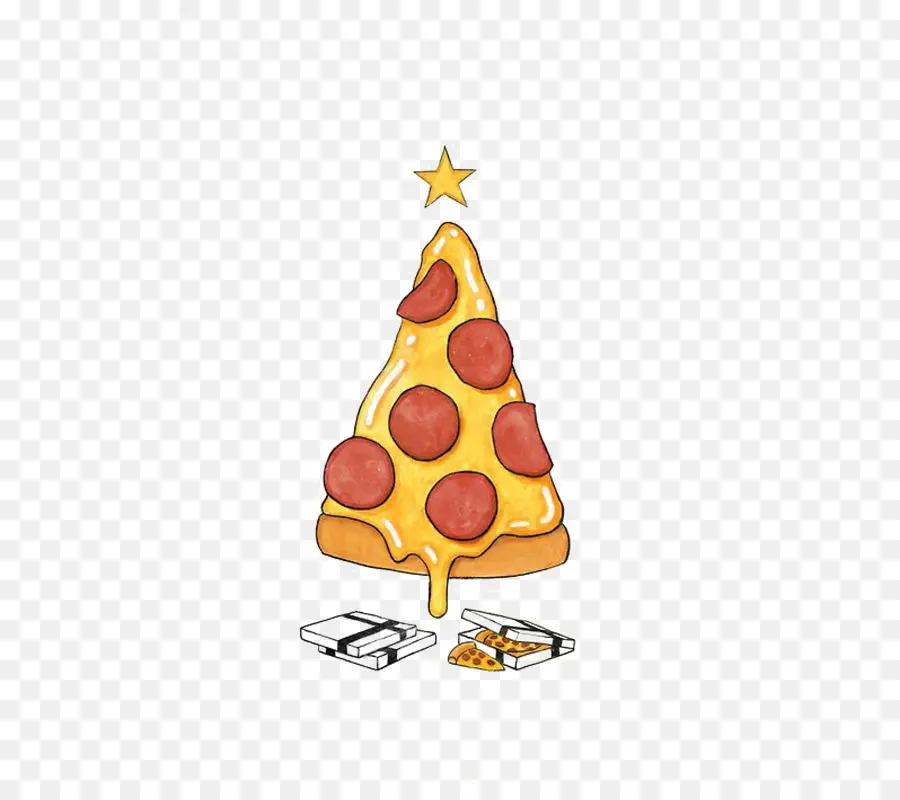 Pizza，Santa Claus PNG