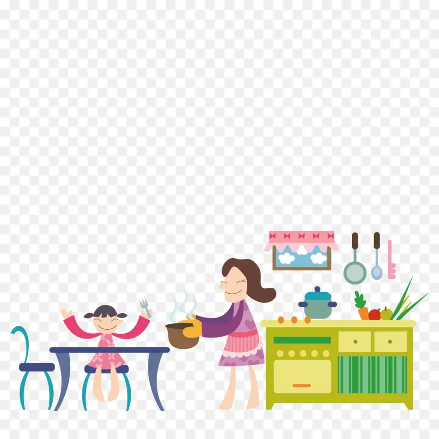 Madre E Hijo，Cocina PNG