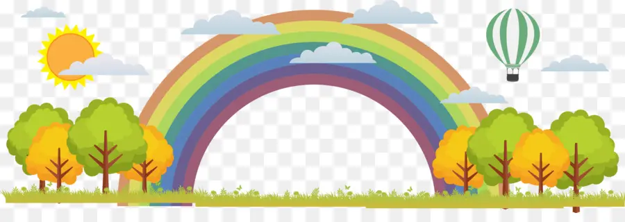 Arco Iris，Dibujo PNG