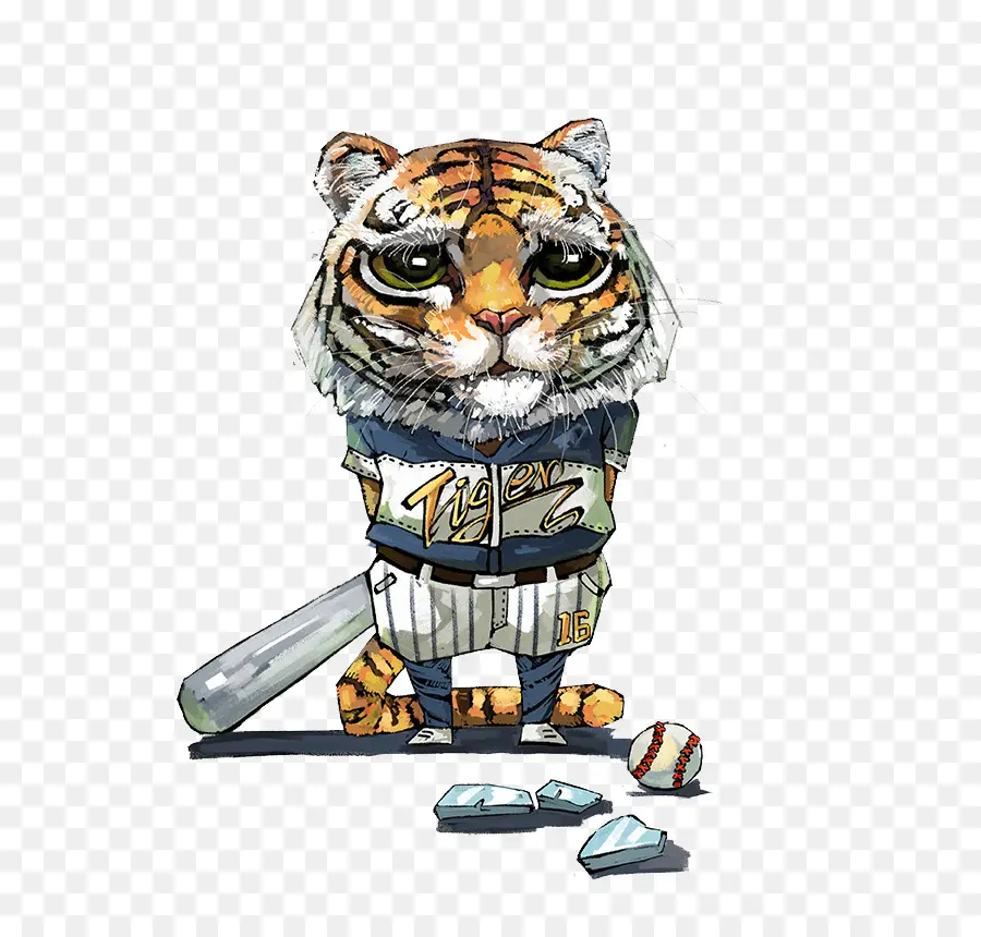 Mascota Del Tigre，Béisbol PNG