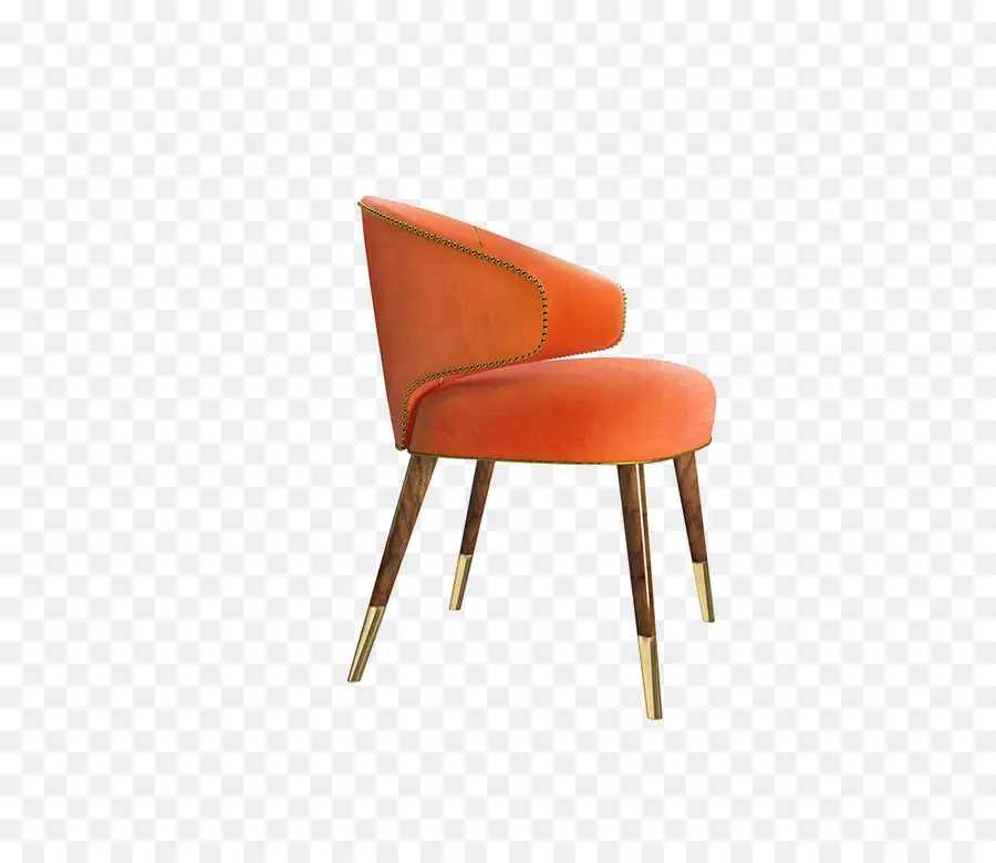 Silla Naranja，Muebles PNG