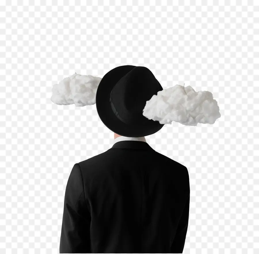 Hombre Con Nubes，Surrealista PNG