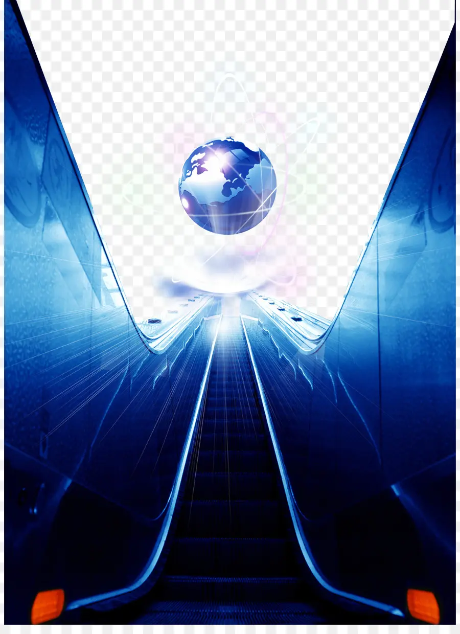 Escalera Mecánica Con Globo，Escalera Mecánica PNG