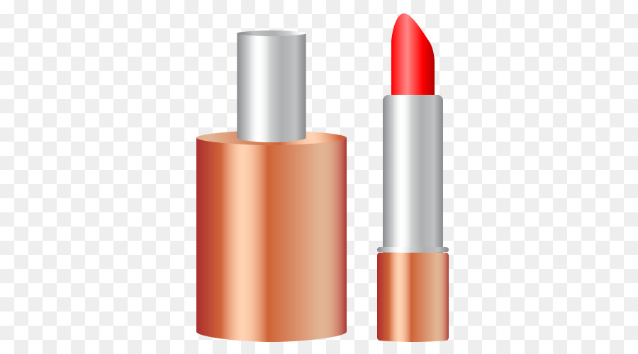 Lápiz Labial Rosa，Caja Dorada PNG