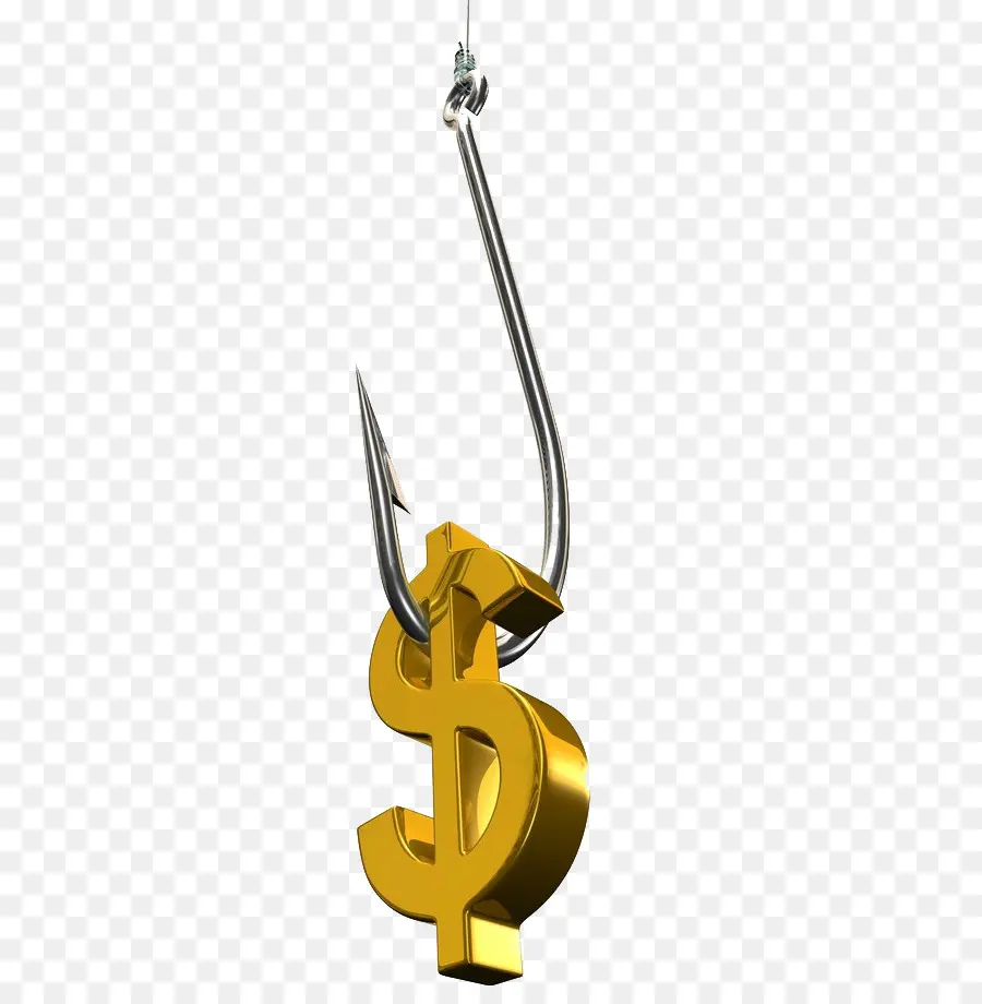 Signo De Dólar Dorado，Gancho PNG