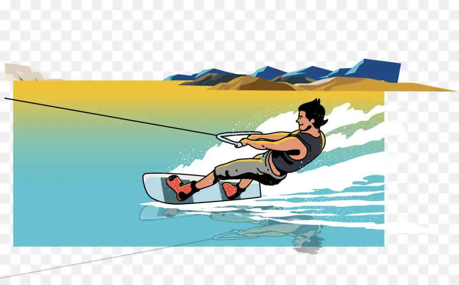 Wakeboard，Agua PNG