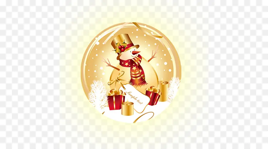 Muñeco De Nieve Con Regalos，Navidad PNG