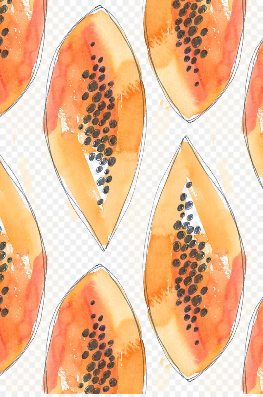 Papaya，Rebanadas PNG