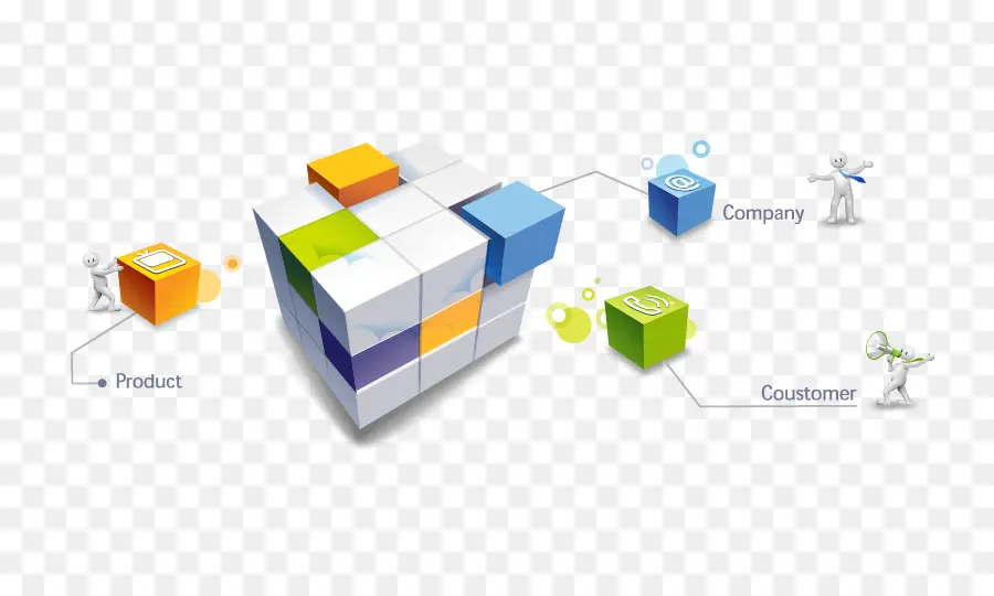 Diagrama De Cubo 3d，Producto PNG