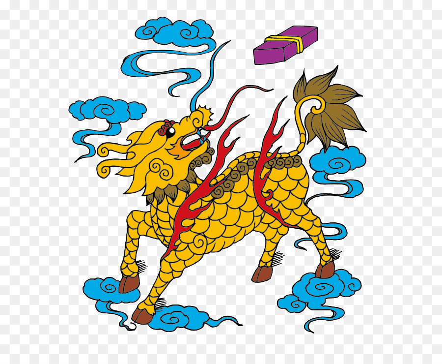 Qilin，U5409u7965u56feu6848 PNG