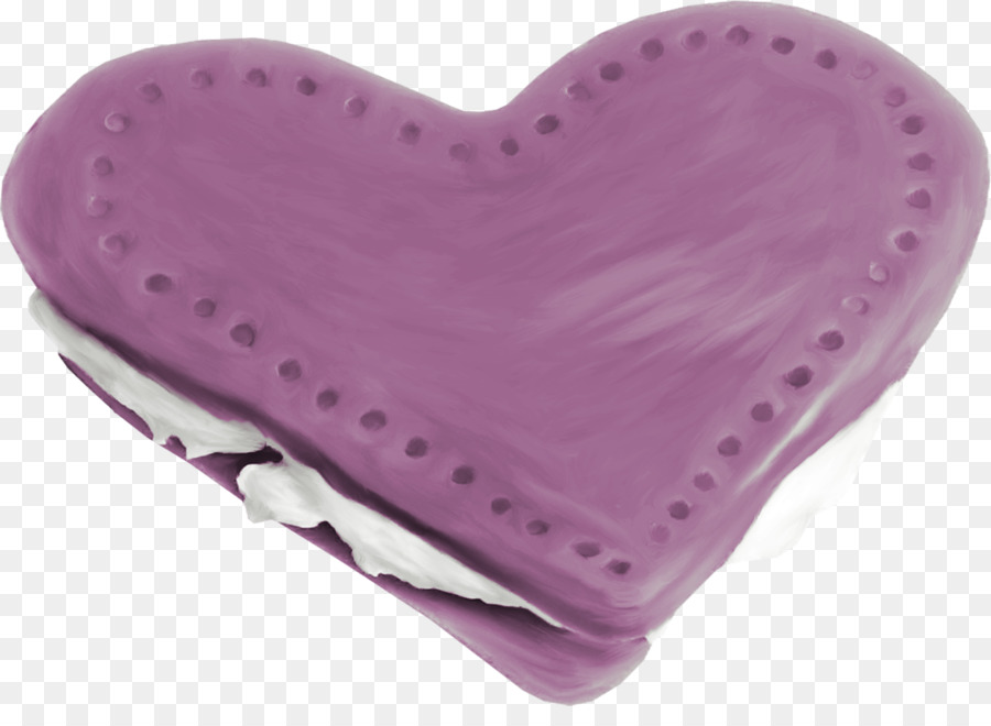 Galleta Corazón Púrpura，Postre PNG