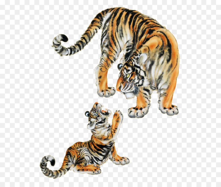 Tigres，Felino De Gran Tamaño PNG