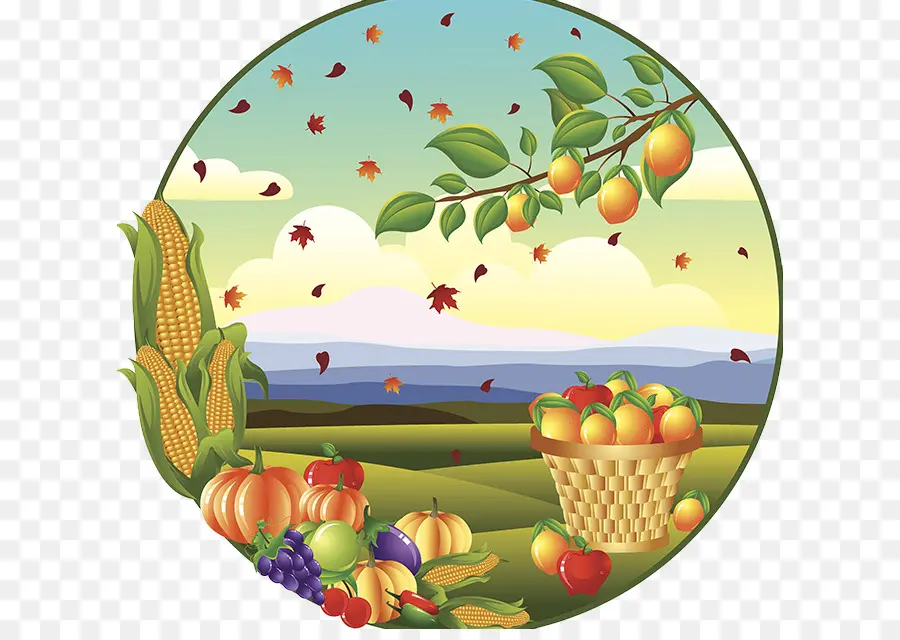 Escena De Cosecha，Frutas PNG