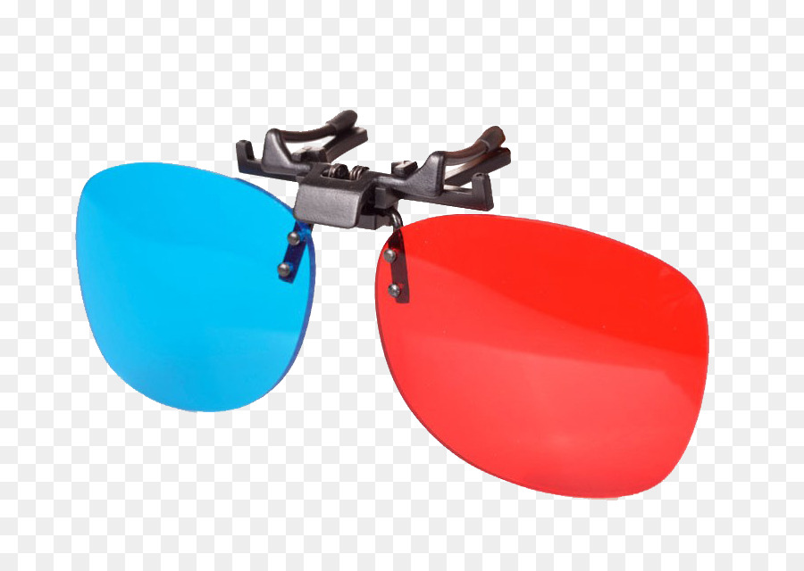 Gafas 3d，Lente Roja PNG