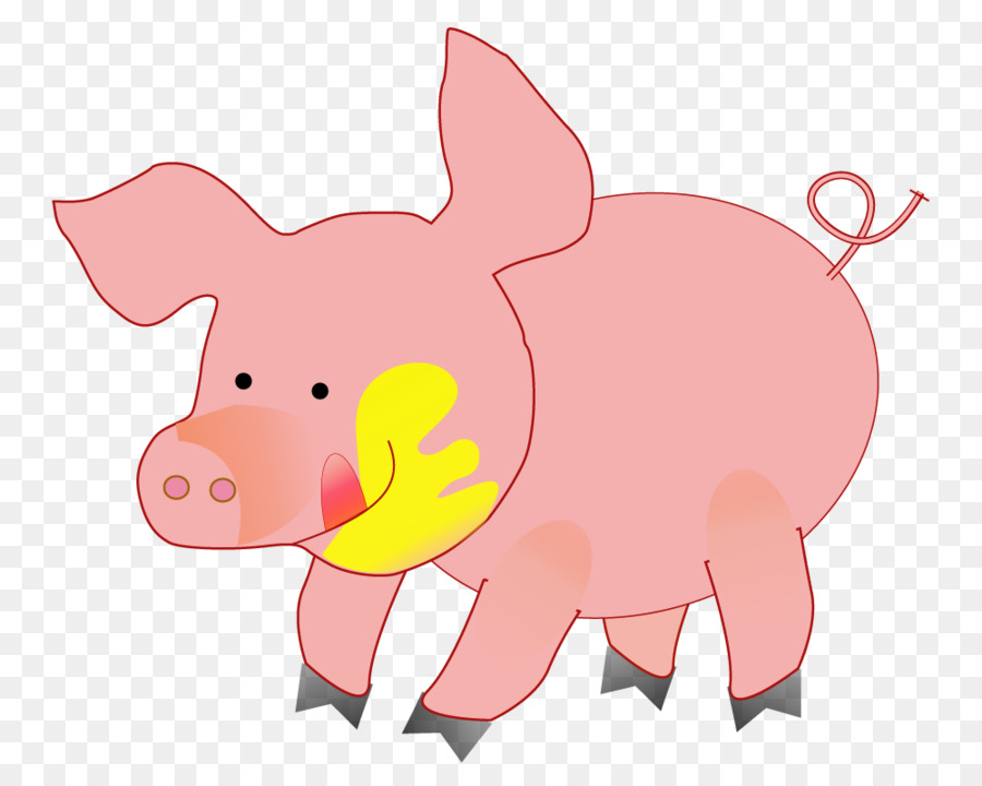 Cerdo Doméstico，Etiqueta Engomada De La PNG