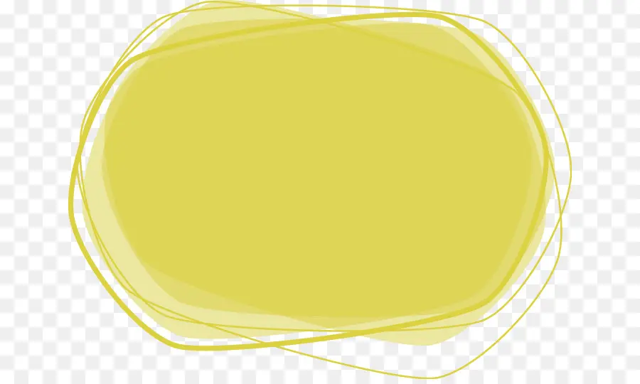 Marco Amarillo，Oval PNG