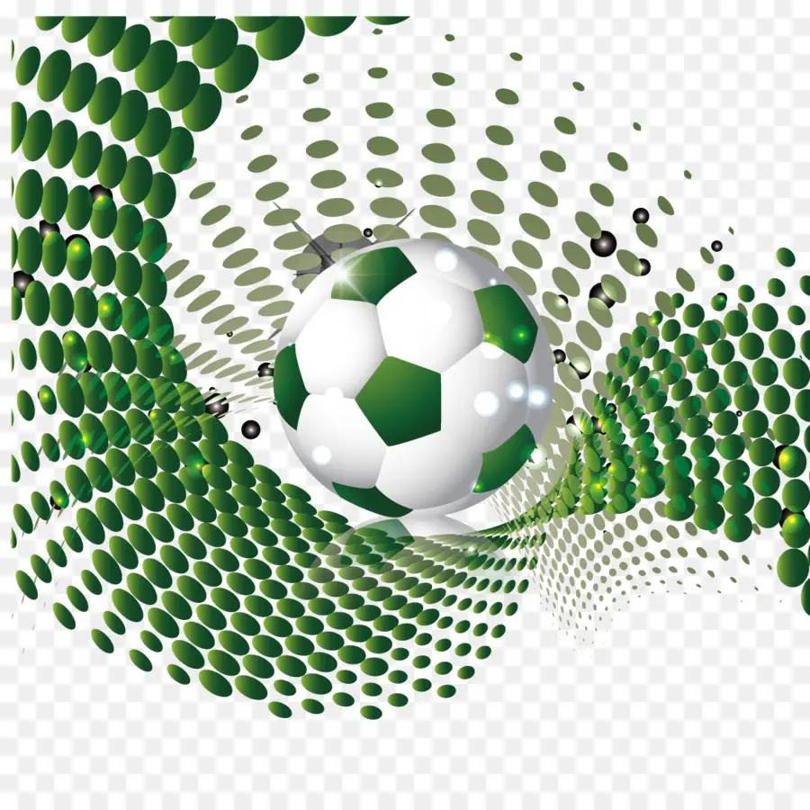 Balón De Fútbol，Verde PNG