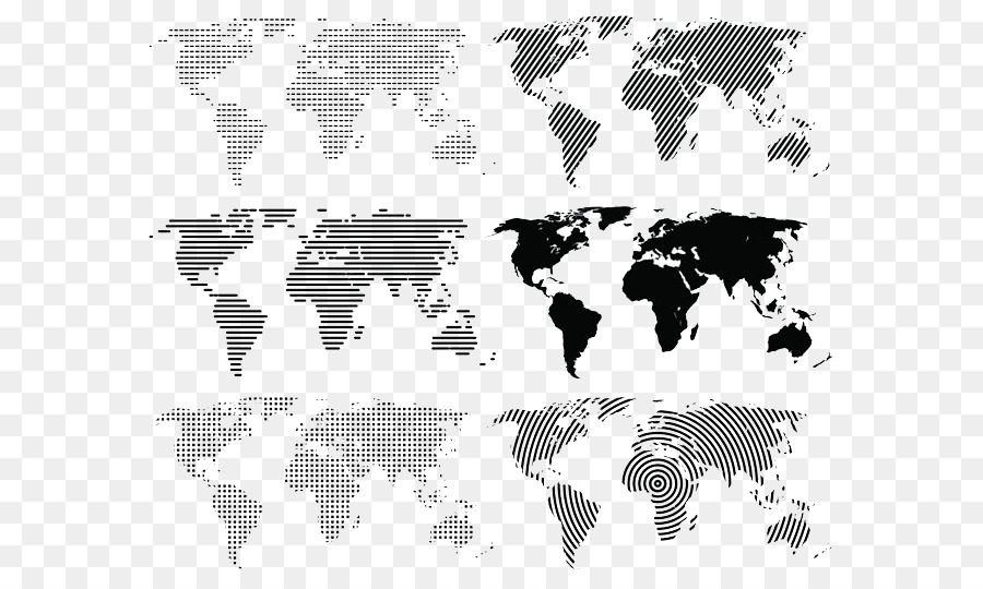 Mapa Mundial，Continentes PNG