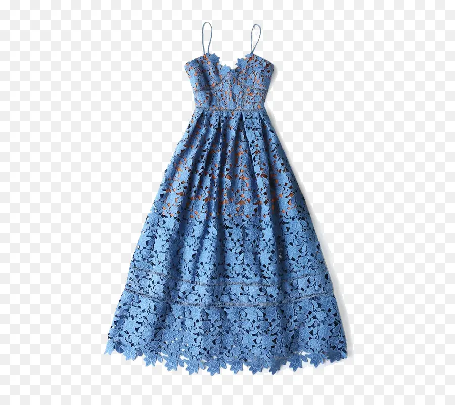 Vestido，Azul PNG