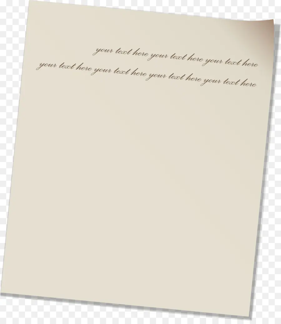 Papel En Blanco，Texto PNG