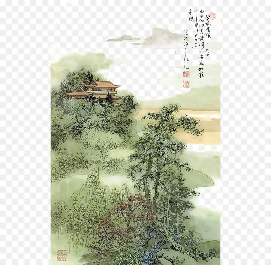 Pintura China，Paisaje PNG