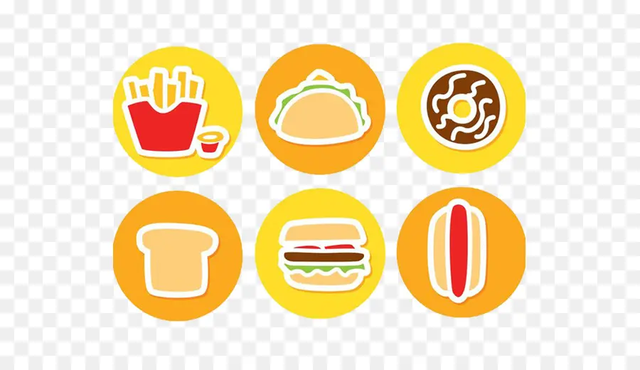 Iconos De Comida，Comida Rápida PNG