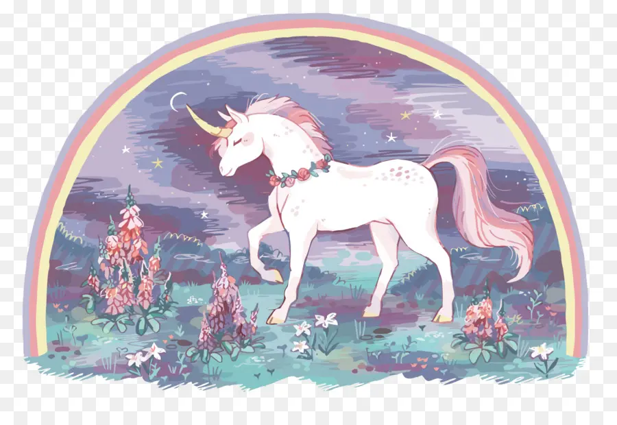 Unicornio，Arcoíris PNG