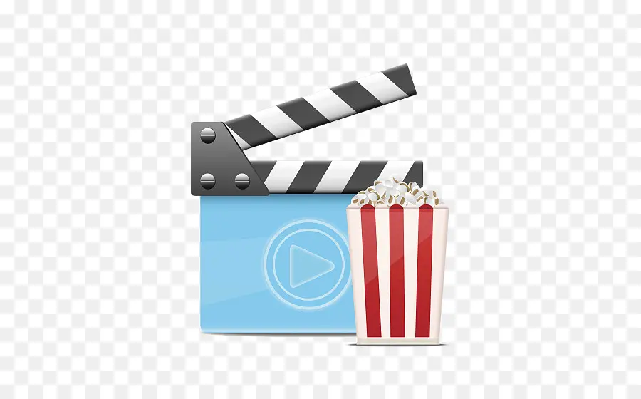 Claqueta De Cine Y Palomitas De Maíz，Película PNG