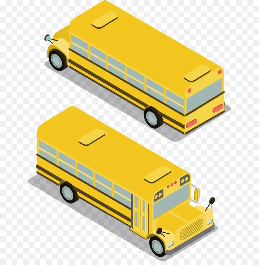 Autobús Escolar，Amarillo PNG