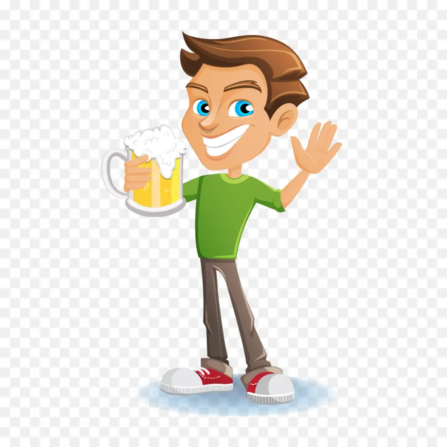 Hombre Con Cerveza，Beber PNG