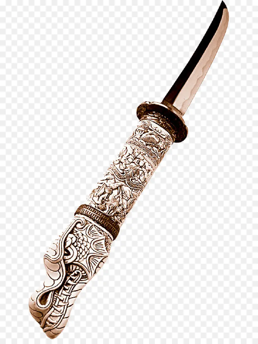 Cuchillo Decorativo，Florido PNG