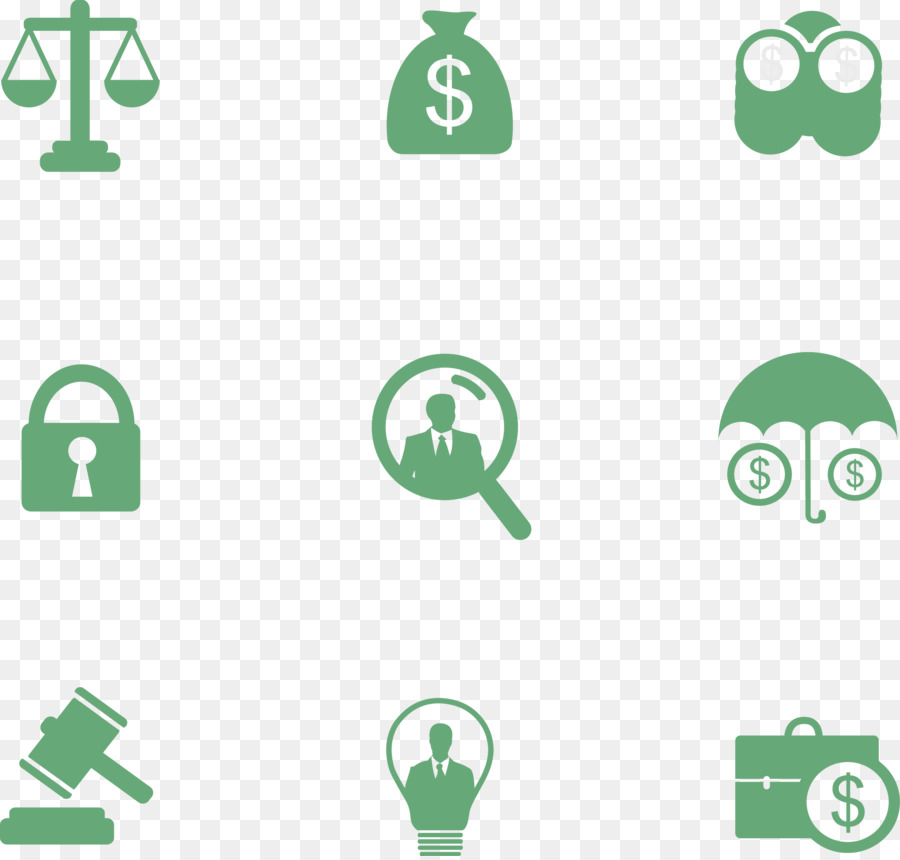 Iconos De Finanzas Verdes，Dinero PNG