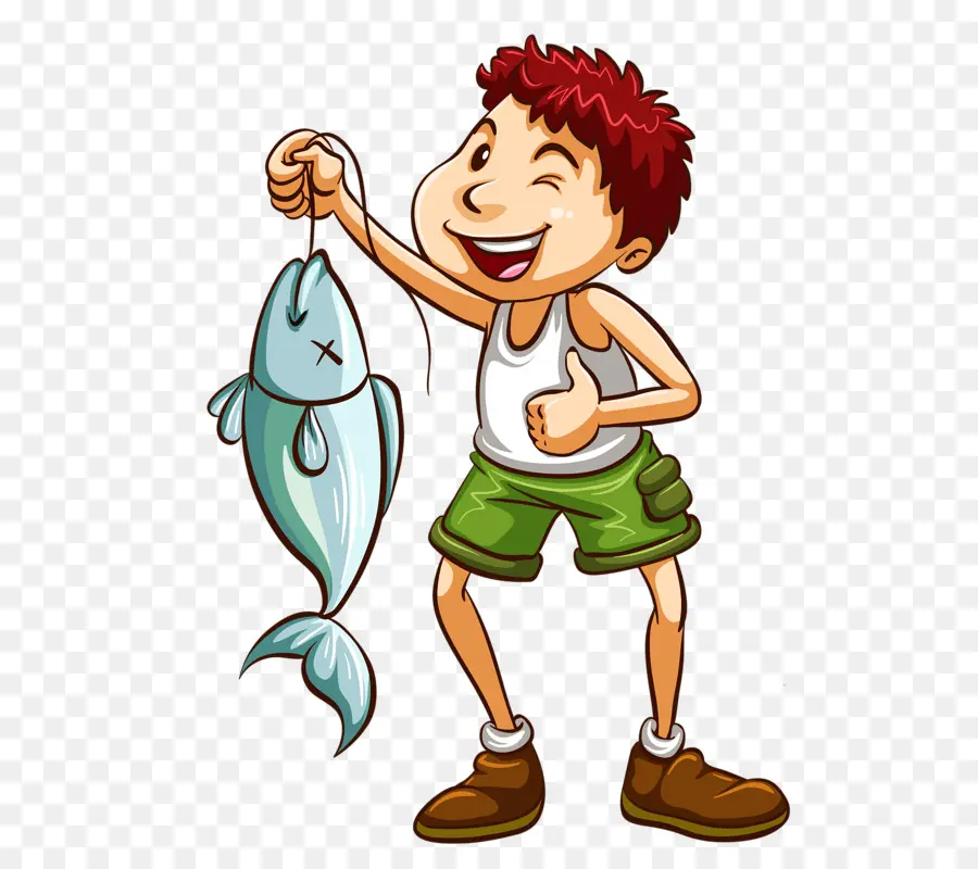 Niño Con Pez，Pesca PNG