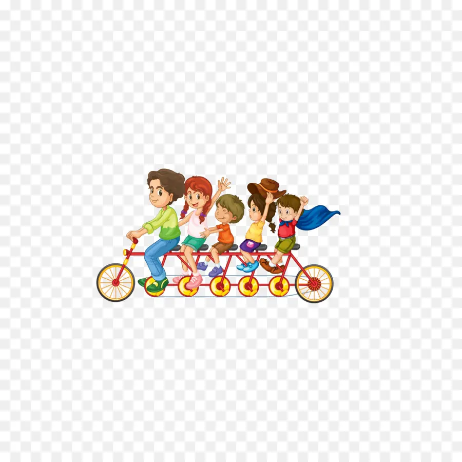 Bicicleta，Niños PNG