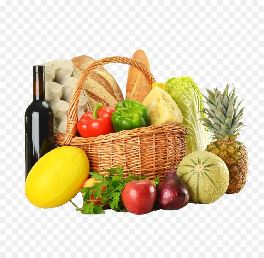 Canasta De Comida，Frutas PNG