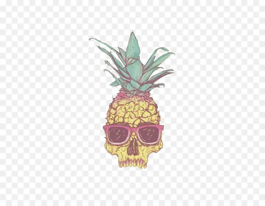 Calavera De Piña，Fruta PNG