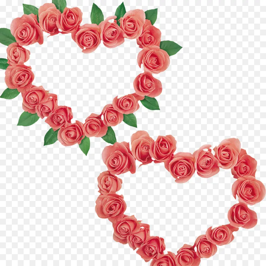 Coronas De Corazon，Rosas PNG