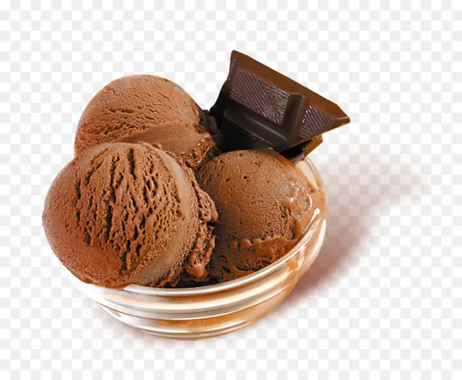 Helado De Chocolate，Postre PNG