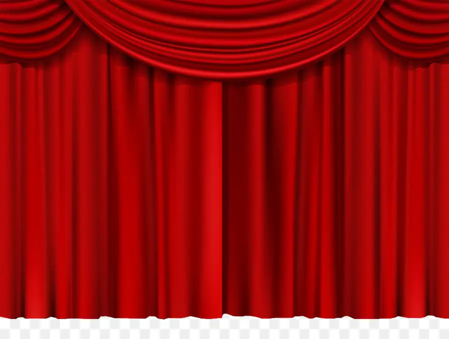 Teatro De Las Cortinas Y Las Cortinas Del Escenario，Rojo PNG