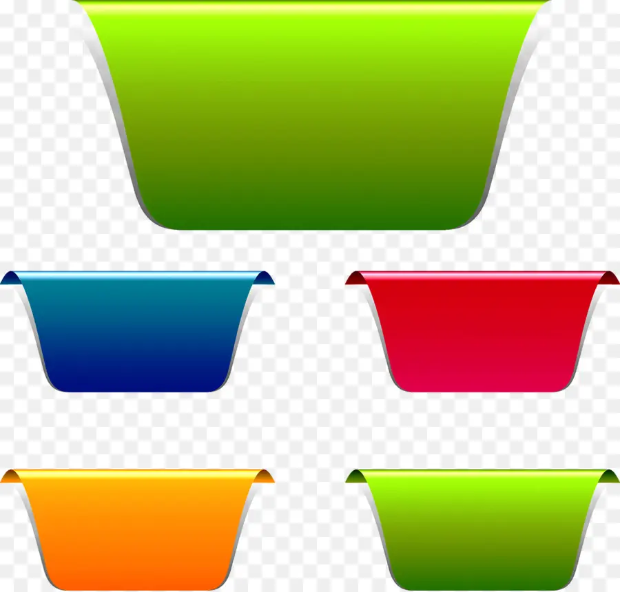 Pestañas Coloridas，Verde PNG