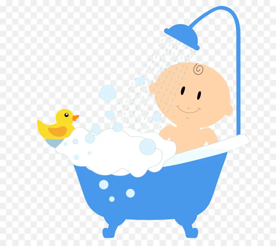 Bebe En La Bañera，Ducha PNG