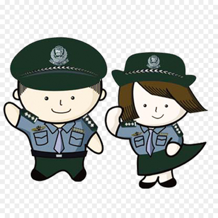 Oficial De Policía，Dibujos Animados PNG