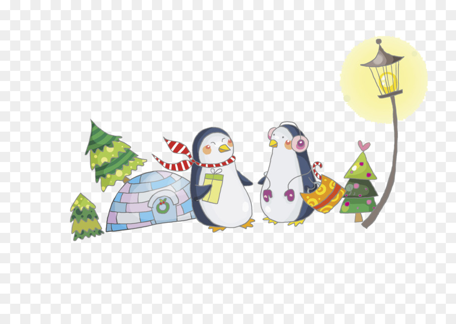 Penguin，La Navidad PNG